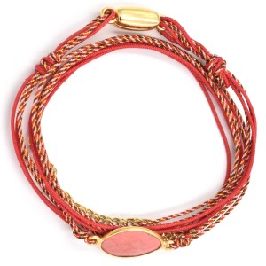 Bracelet By Garance Rita dor rouge Corail rose