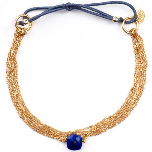 Bracelet Senzou Chic Or et Lapis Lazuli