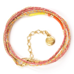 Bracelet By Garance Lila dor jaune & orange